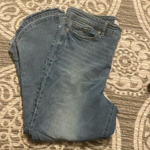 Sofia Jeans by Sofia Vergara Leslie Slim Straight Raw Hem Size 14